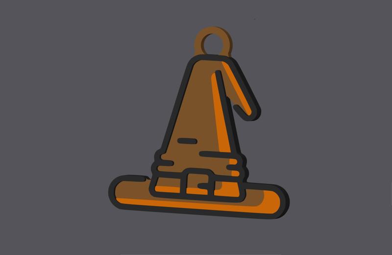 Witch Hat - Keychain