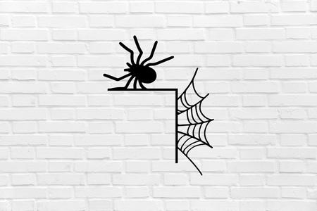 HALLOWEEN WALL DECORATION spider door