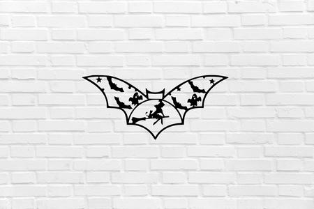 Halloween bat wall decoration
