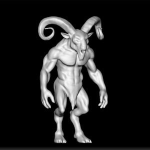 fauno goat - half man half goat - goat man - goat creature - scary goat