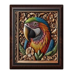Parrot animal wall art relief wall decor