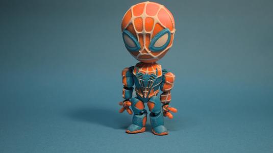 flexi spider chibi colorful and magnetic