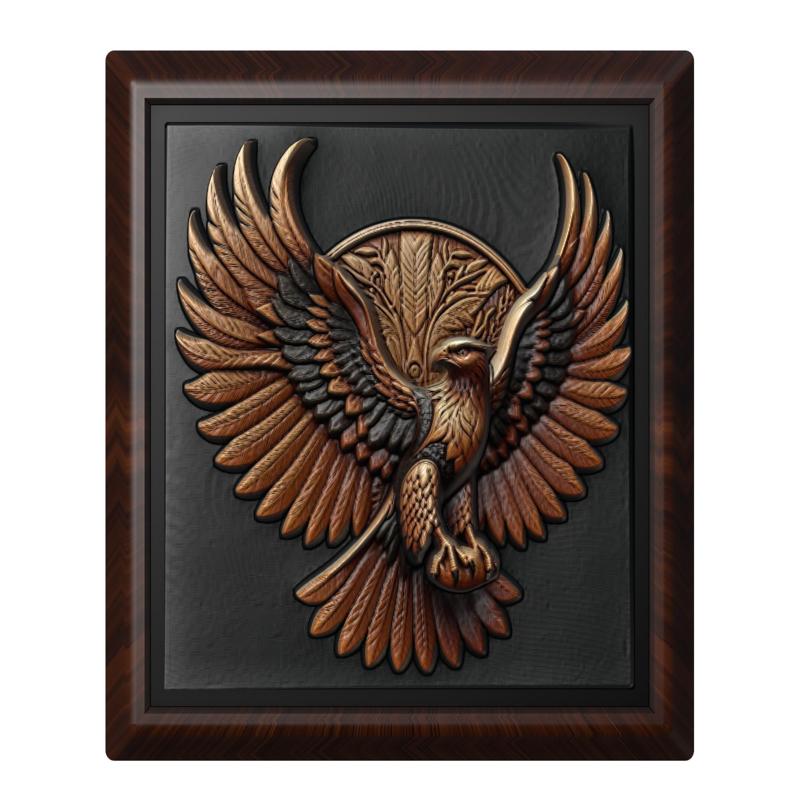 Hawk animal wall art relief wall decor