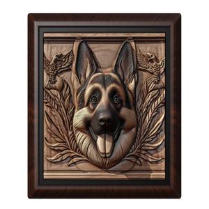 Dog German Shepherd animal wall art relief wall decor