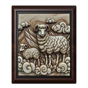 Sheep animal wall art relief wall decor