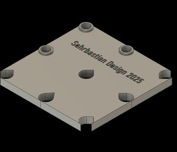 Pegboard drilling template - Precise and easy drilling (25 mm / 95 mm)