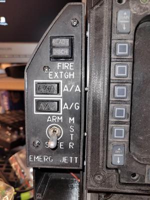 DCS F/A-18 Hornet Master Arm panel