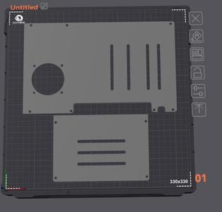 Qidi X-MAx 3 60mm Backplate