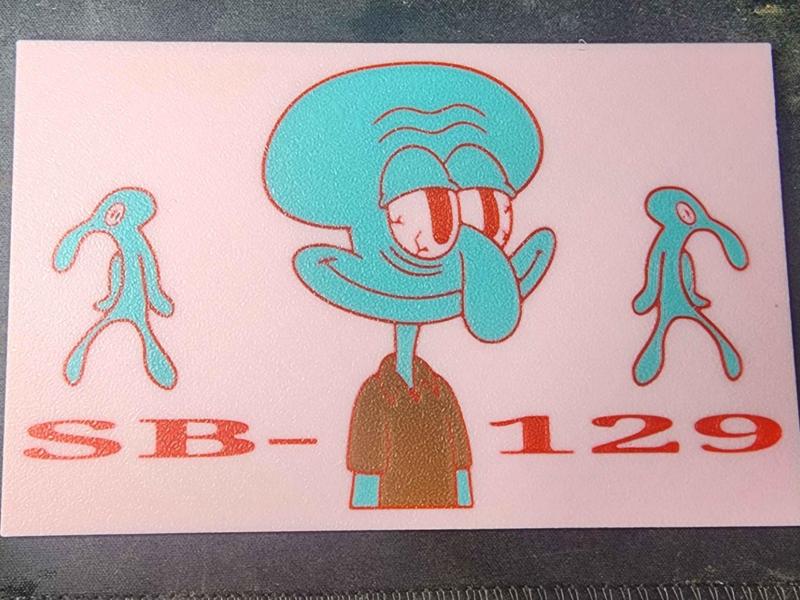 SB-129 420 Squidward Rolling Tray 