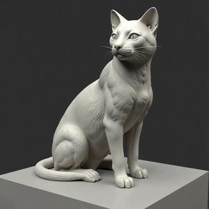 cat sculpture