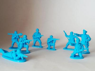 Plastic toy soldiers from the GERMANY (1939-1944)