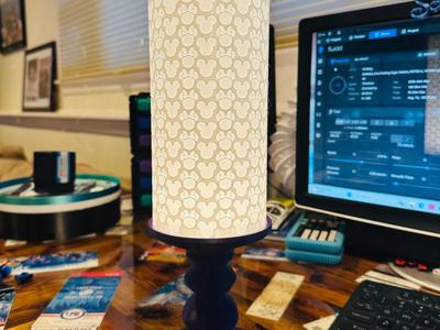 Mickey Minnie Candle Shade with Candle Bases