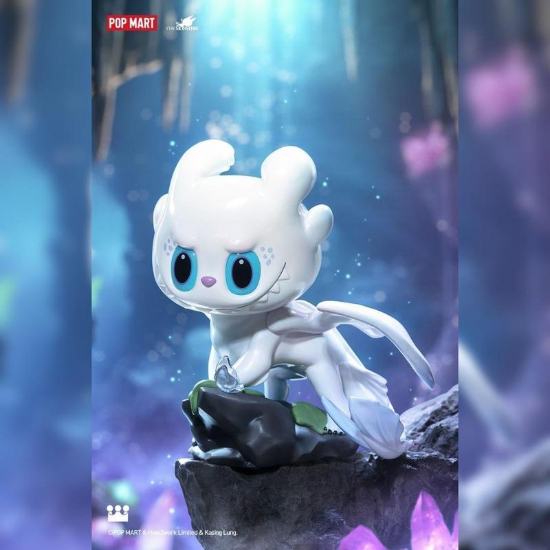 LABUBU Light Fury - Kawaii Fanart of How to Train Your Dragon