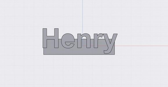 custom name print named: Henry