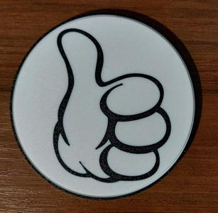 Thumb coaster