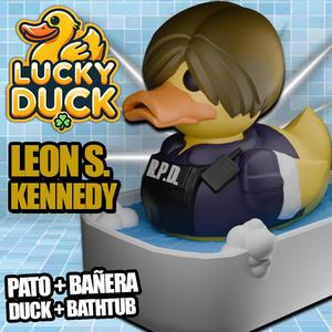 Rubber Ducky Leon S. Kennedy Residual Evil + Base - Lucky Duck