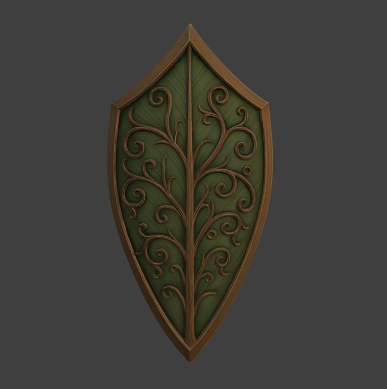 Elven Leaf Shield