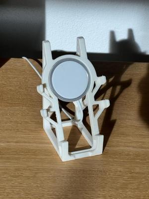 Cellphone-stand for iPhone 11/12 and 12/13 pro MAX with integrated holder for Mag-Safe charging device