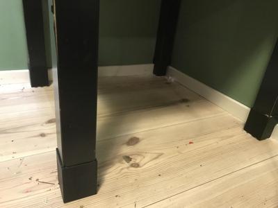 Ikea Lack table riser feet