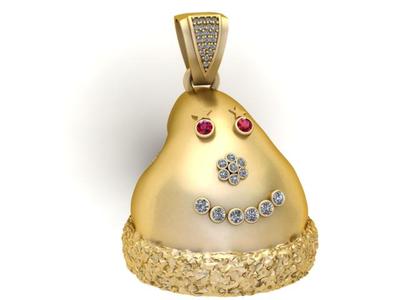 WINTER HAT PENDANT 3D PRUINTABLE MODEL