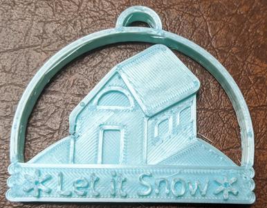 Let it snow ornament