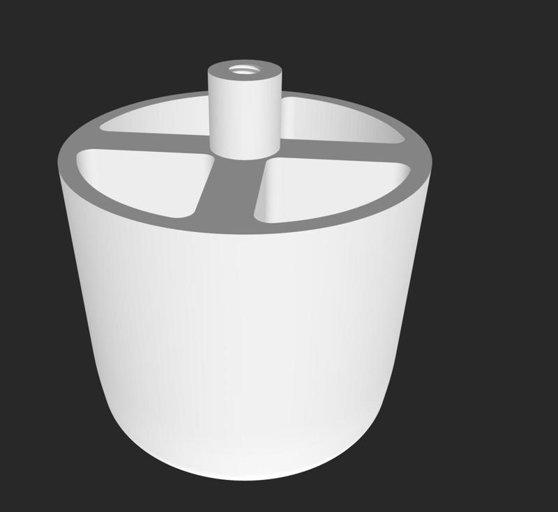 foot for furniture with drawers