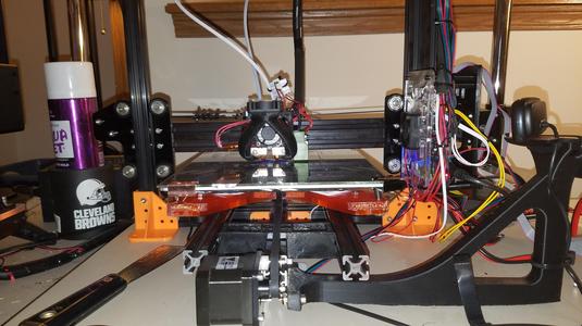 Tevo Tarantula Webcam Mount, Bottom most 8020 rail