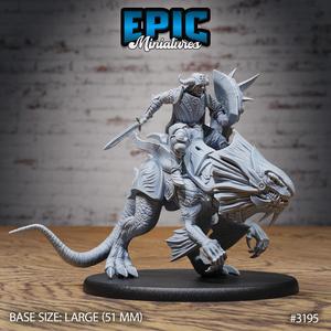 Hunters Guild Drake Knight Riding ‧ DnD Miniature ‧ Tabletop Miniatures ‧ Gaming Monster ‧ 3D Model ‧ RPG ‧ DnDminis ‧ STL FILE