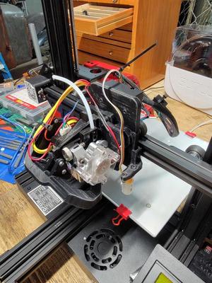 Titan Aero quick connect mount with ABL compatible carriage, Ender 3 and clones, Geetech A10