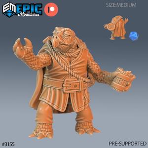 Turtle Folk Tribe Bard ‧ DnD Miniature ‧ Tabletop Miniatures ‧ Gaming Monster ‧ 3D Model ‧ RPG ‧ DnDminis ‧ STL FILE