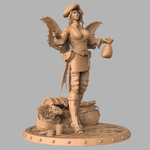 Fairy Pirate Quartermaster – 3D Printable STL | 32mm & 72mm