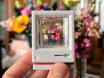 Pixel Crystal Macintosh case