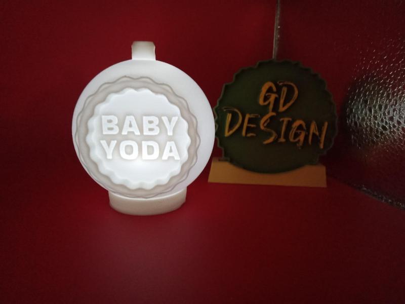 Star Wars Baby Yoda DISNEY CHRISTMAS ORNAMENT TEALIGHT