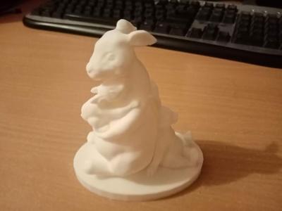 Hare mother and hares children