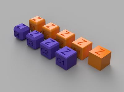 Fillet and Chamfer Calibration Cube Set in a Box