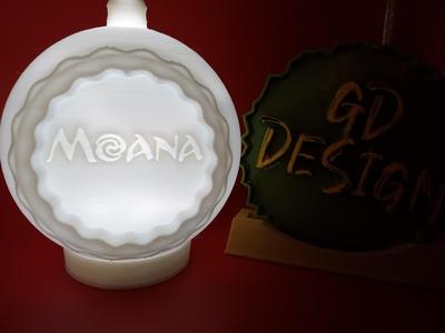Moana DISNEY CHRISTMAS ORNAMENT TEALIGHT WITH TWIST LOCK CAP