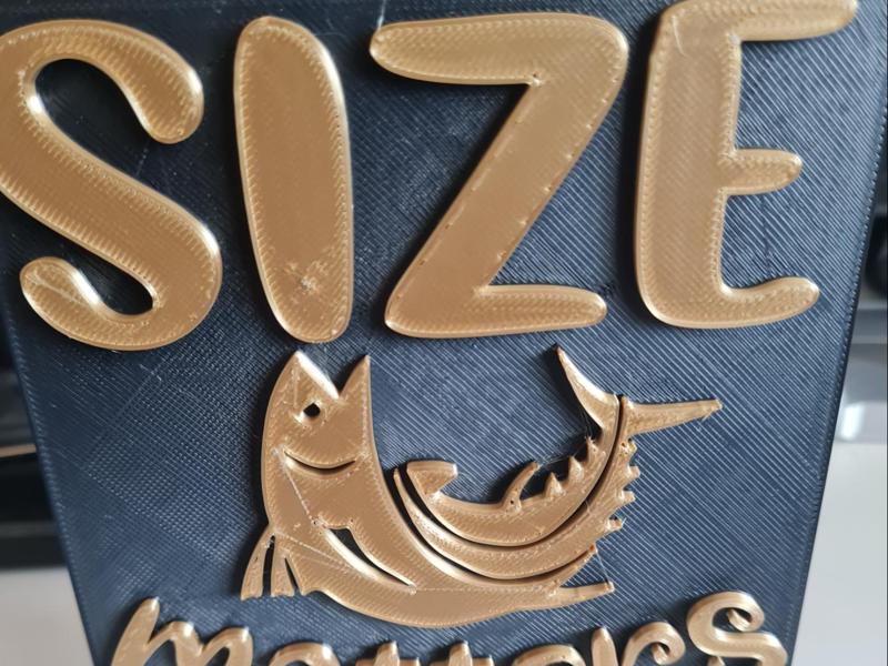 Size Matters Fishing Father’s Day Plaque