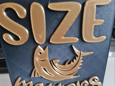 Size Matters Fishing Father’s Day Plaque