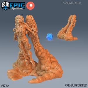 Jetpack Girl Susi Flying ‧ DnD Miniature ‧ Tabletop Miniatures ‧ Gaming Monster ‧ 3D Model ‧ RPG ‧ DnDminis ‧ STL FILE
