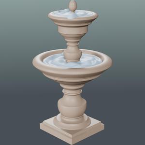 Garden Fountain – 32mm  Wargaming Terrain Fantasy & Historical Scatter Scenery