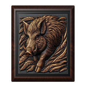 Wild Boar animal wall art relief wall decor
