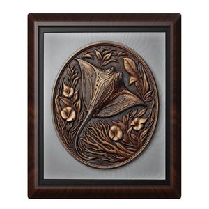 Stingray animal wall art relief wall decor