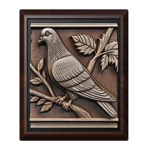 Pigeon animal wall art relief wall decor