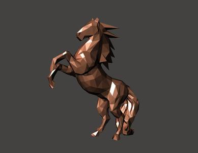 Magnificent Horse - Low Poly