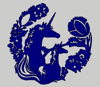 Mother horse wall decoration