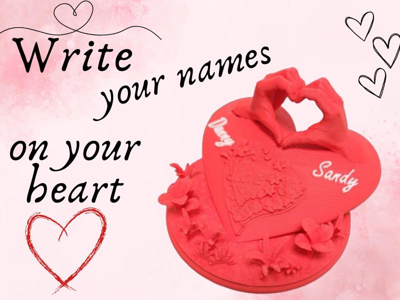 Write your names on your heart