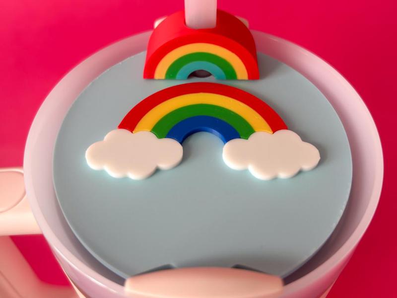 Rainbow 40z Stanley Cup Tumbler Topper