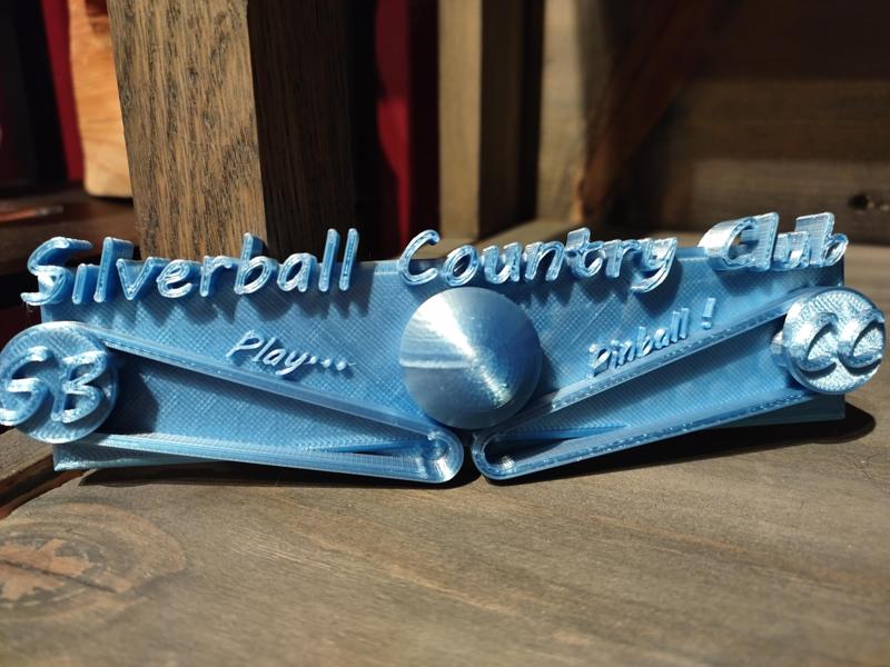 Silverball Country Club Pinball Magnet Play ... Pinball !