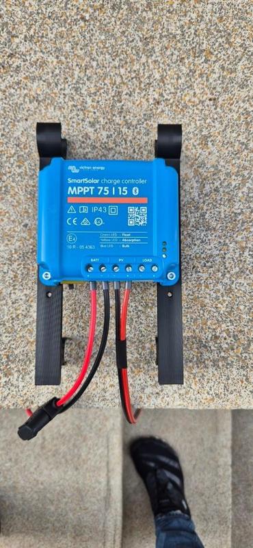 Halter Untersitzmontage für Victron Solarladeregler, passend zu Fiat Ducato, Citroen Jumper u.ä.