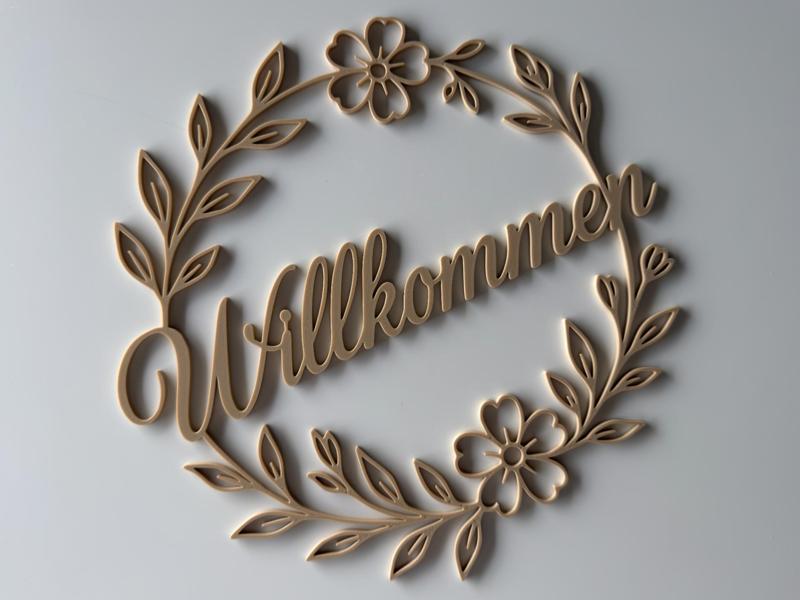 Welcome Flower Wreath and Door Wreath